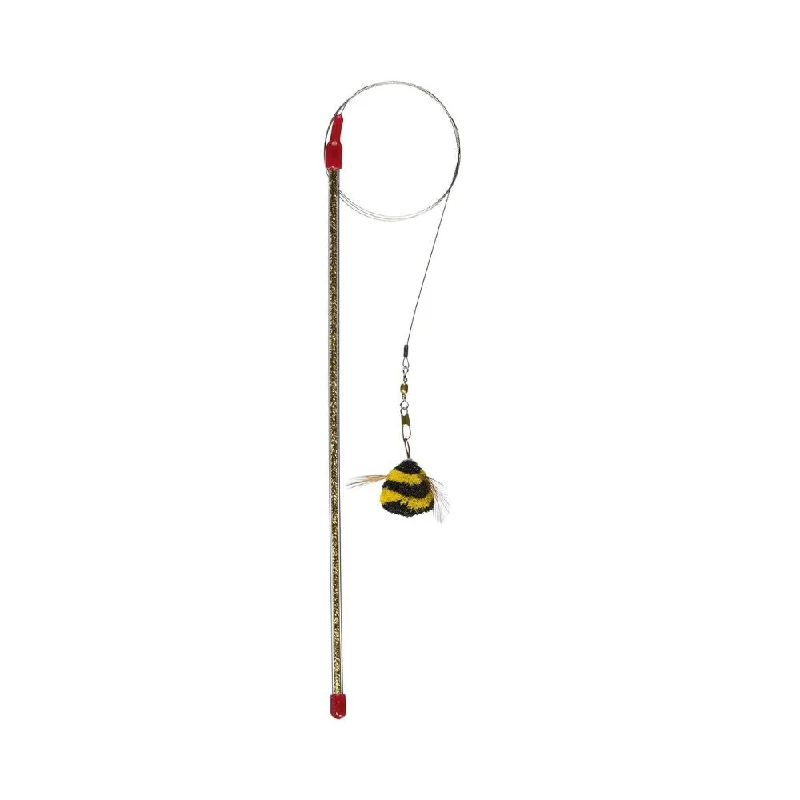 Go Cat Da Bird Cat Toy Wand with Bee