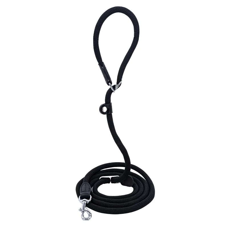 Hunter Retriever Rope Dog Lead, Black