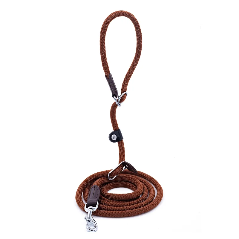 Hunter Retriever Rope Dog Lead, Brown