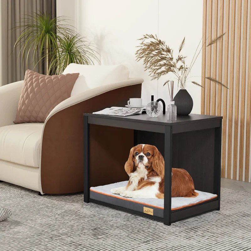 Modern End Table Nightstand with Sponge Foam Bed Open Space