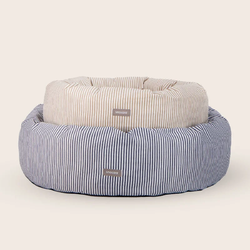 Summer Stripe Cuddler Dog Bed