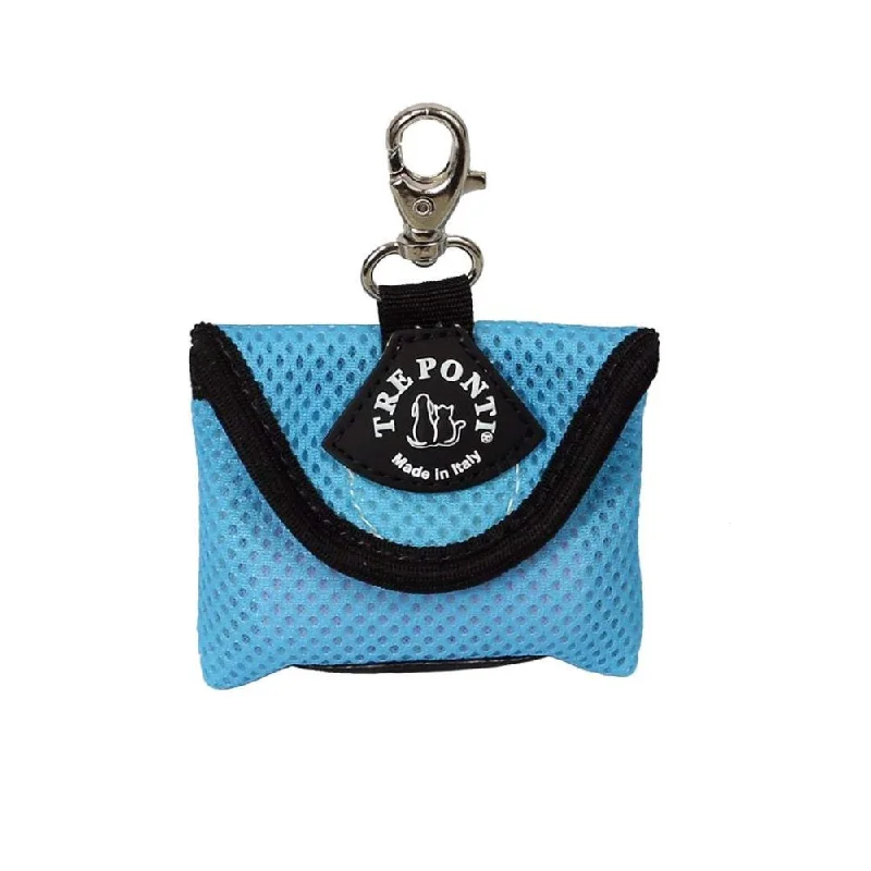 Tre Ponti Mesh Dog Poop Bag Holder, Blue