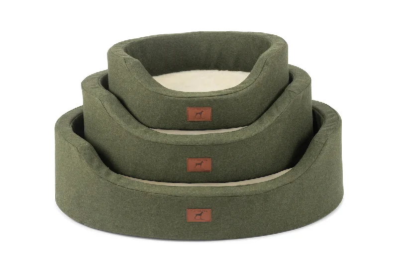 Willow Green Oval Dog Bed