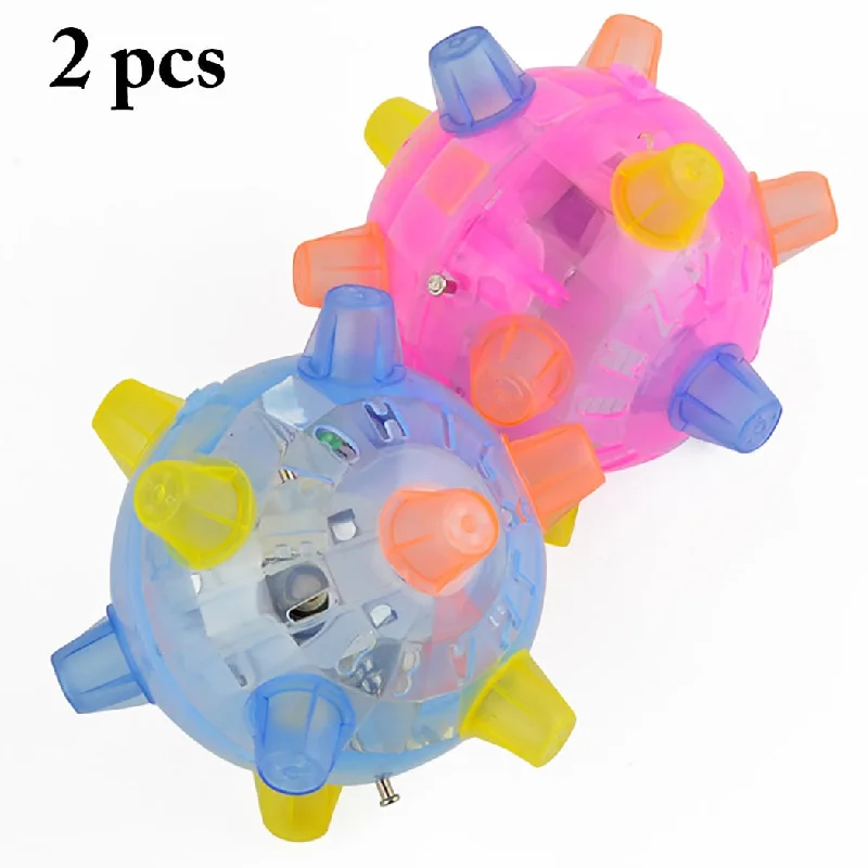 2 Pieces Pet Toy Music Creative Flashing Dancing Dog Ball