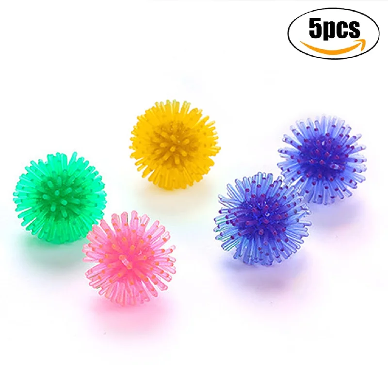 5 Pieces Creative Spiky Sensory Balls Cat Toy