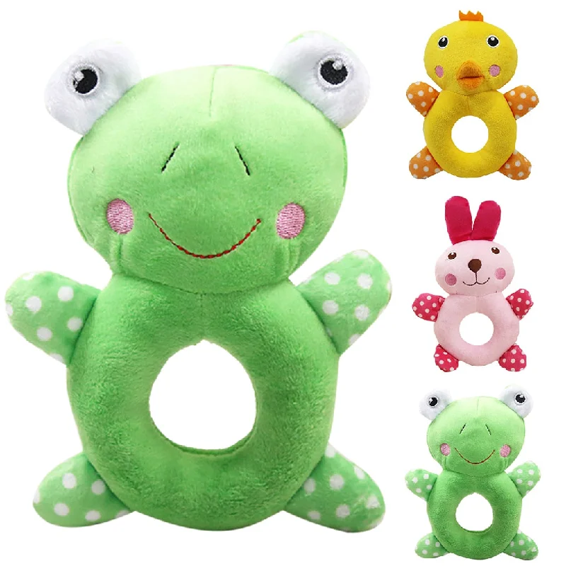 Cartoon Chicken Rabbit Frog Pet Bite Toy