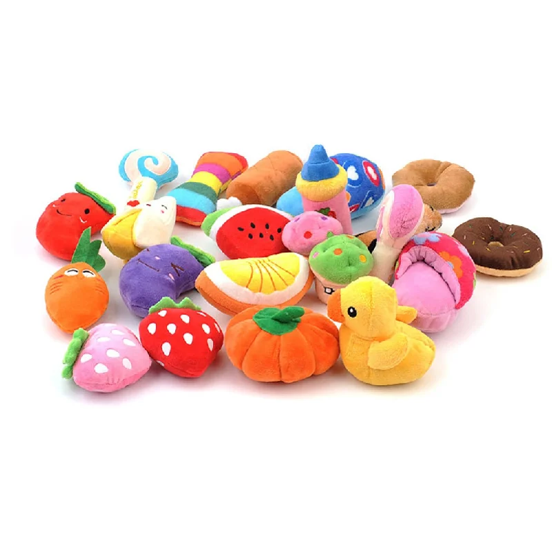 Mini Cartoon Plush Pet Toy