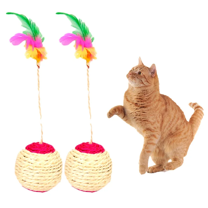 Mini Rolling Sisal Scratching Ball