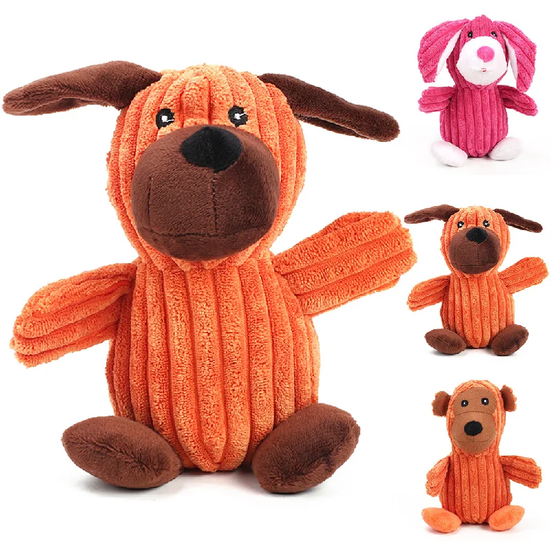 Pet Plush Creative Animal Shape Interactive Dog Teething Toy