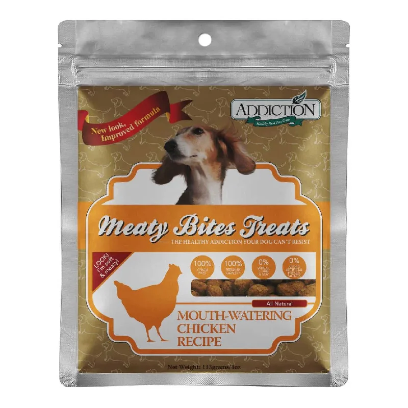 Addiction Chicken Meaty Bites Grain-Free Dog Treats