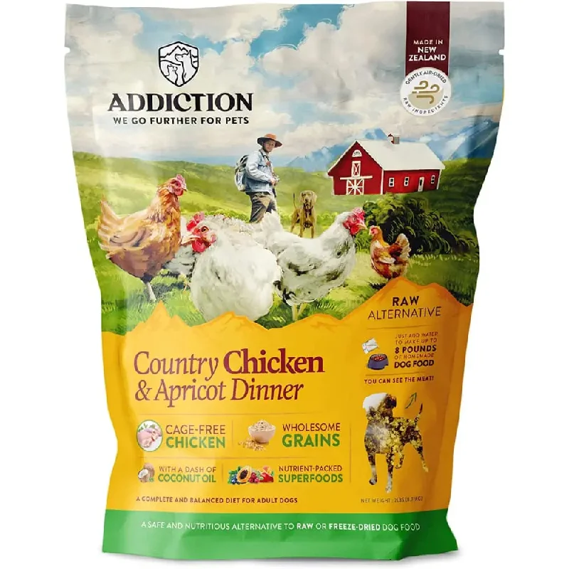 Addiction Country Chicken & Apricot Raw Alternative Dog Food 2 lb