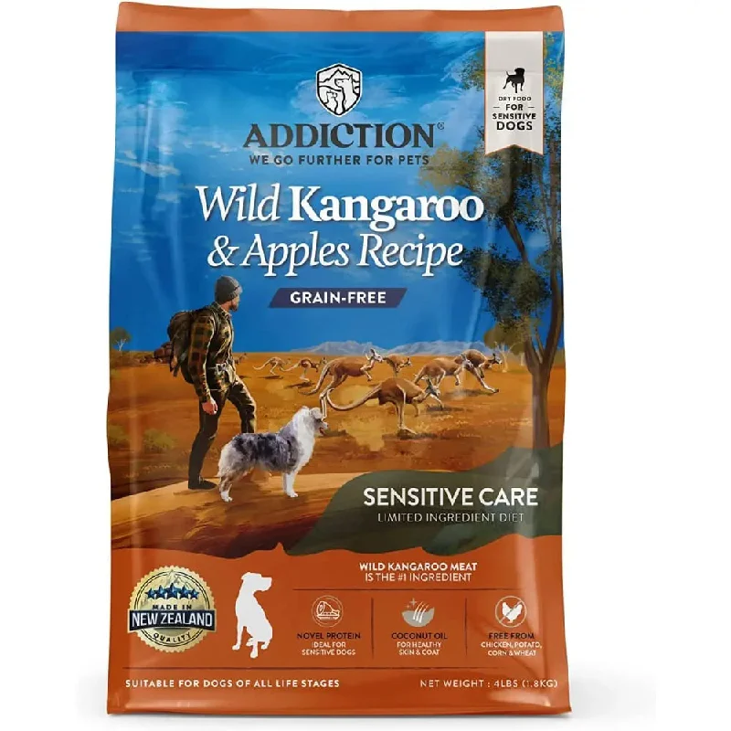 Addiction Wild Kangaroo & Apples Limited Ingredient Premium Protein Dry Dog Food