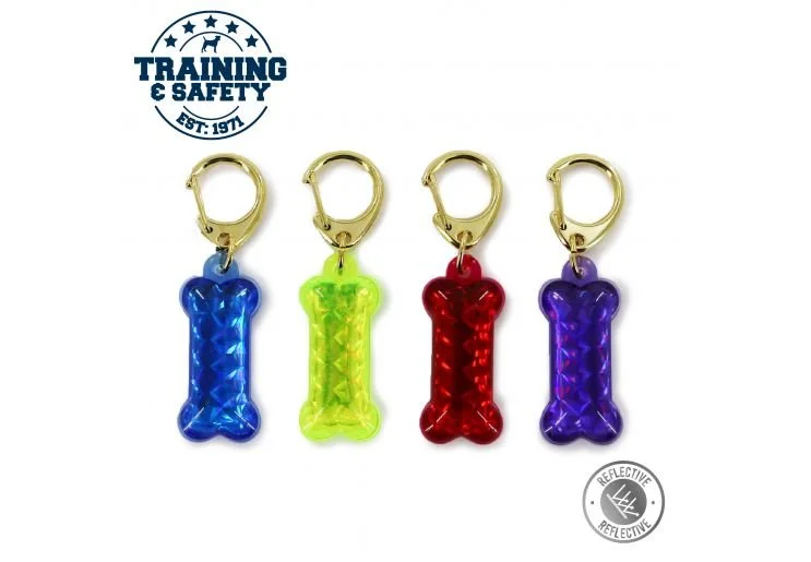 Ancol: Dog Reflective ID Tag Bone Shape