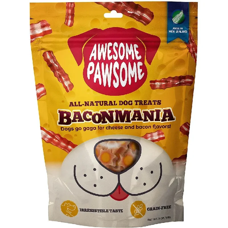 Awesome Pawsome Baconmania Dog Treats 3oz