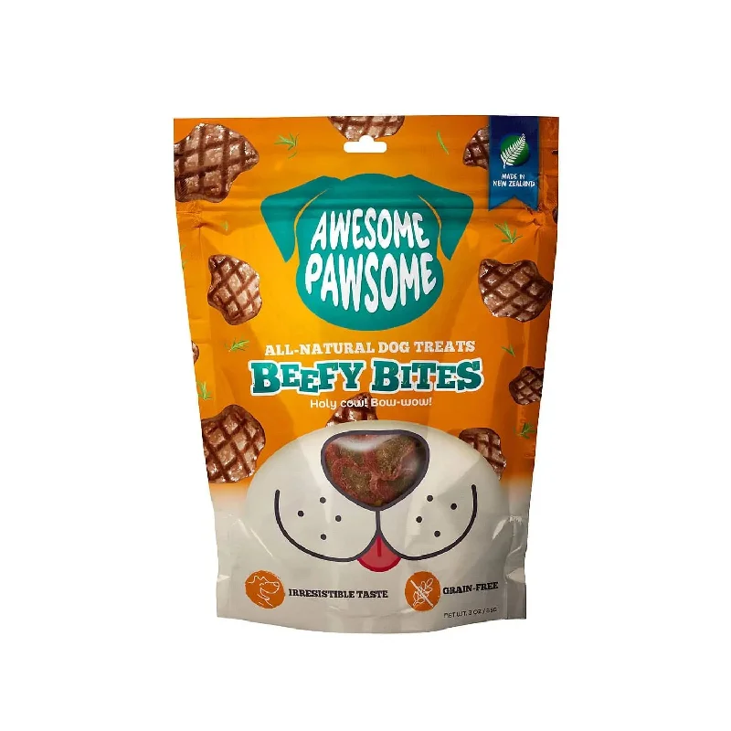 Awesome Pawsome Beefy Bites Dog Treats 3oz