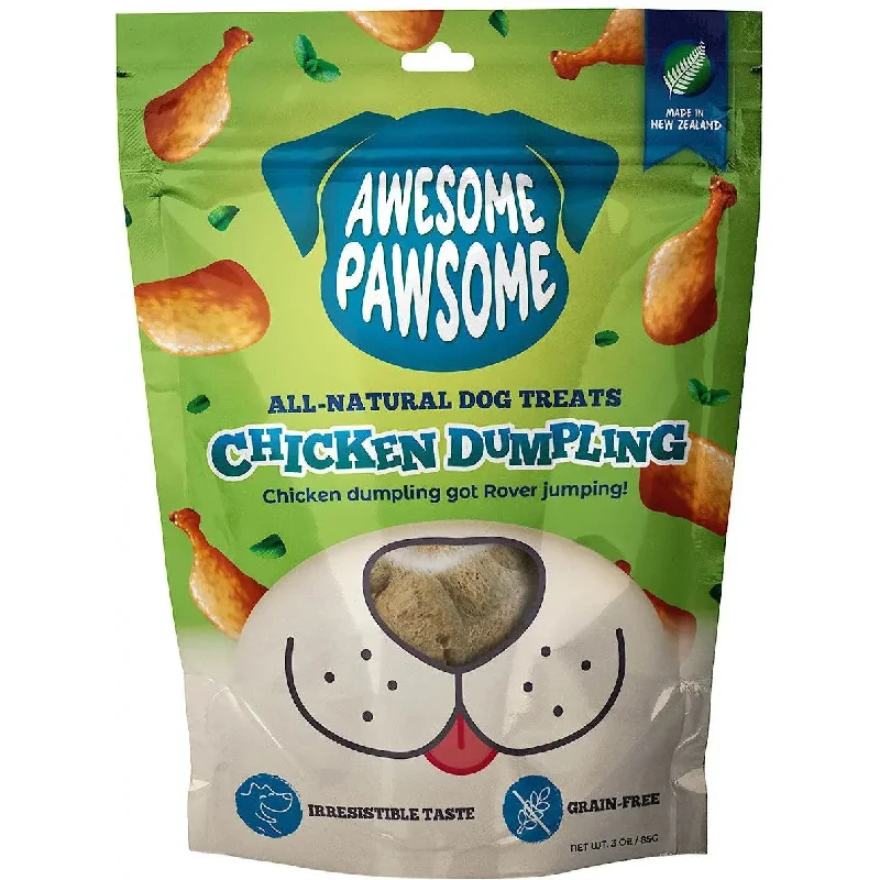 Awesome Pawsome Chicken Dumpling Dog Treats 3oz