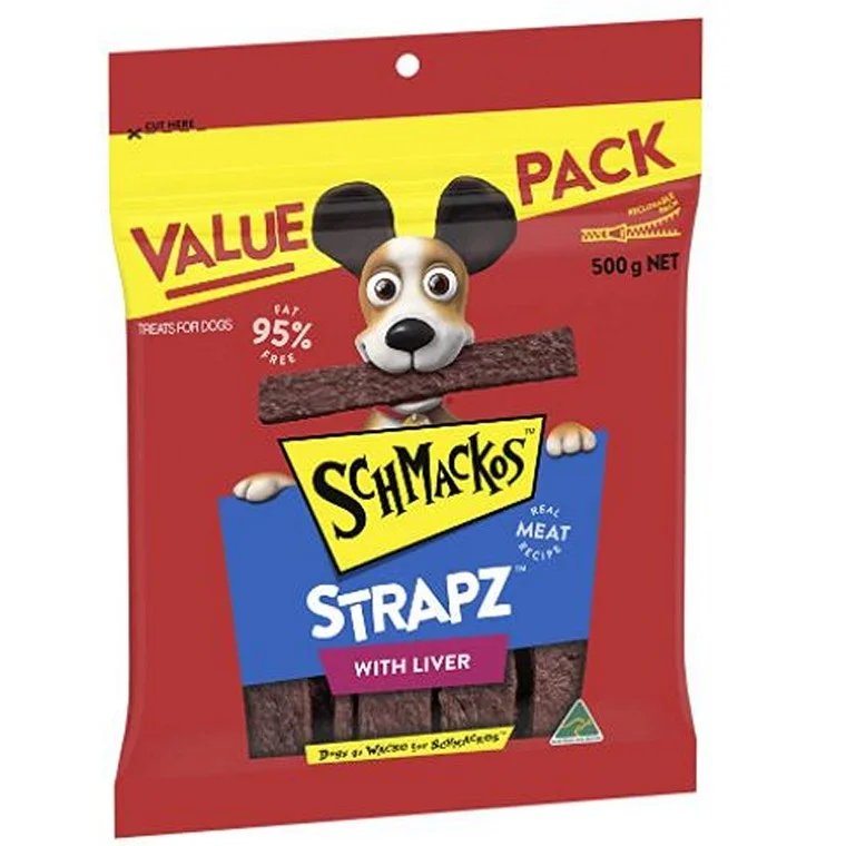 Schmackos Liver Strapz, 500gm