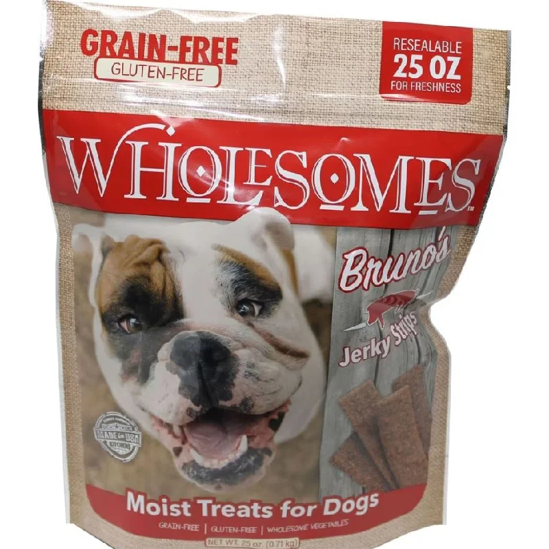 Bruno's Pork Jerky Strips Moist Treats for Dogs 2100108