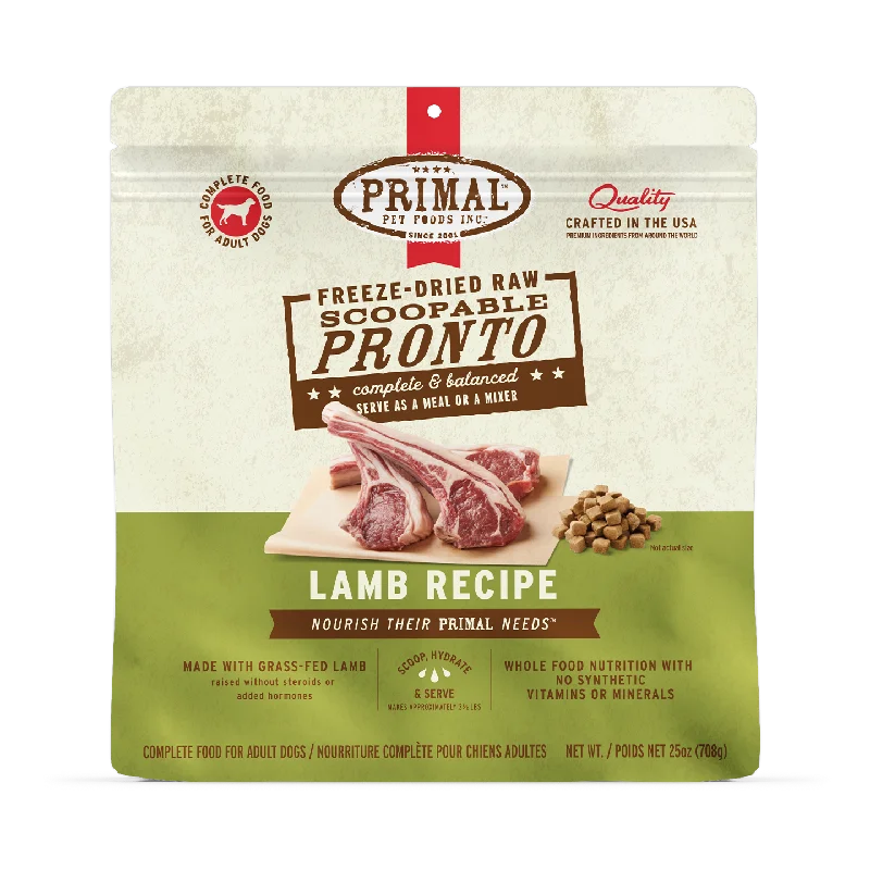 Freeze-Dried Raw Scoopable Pronto Dog Food <br> Lamb Recipe