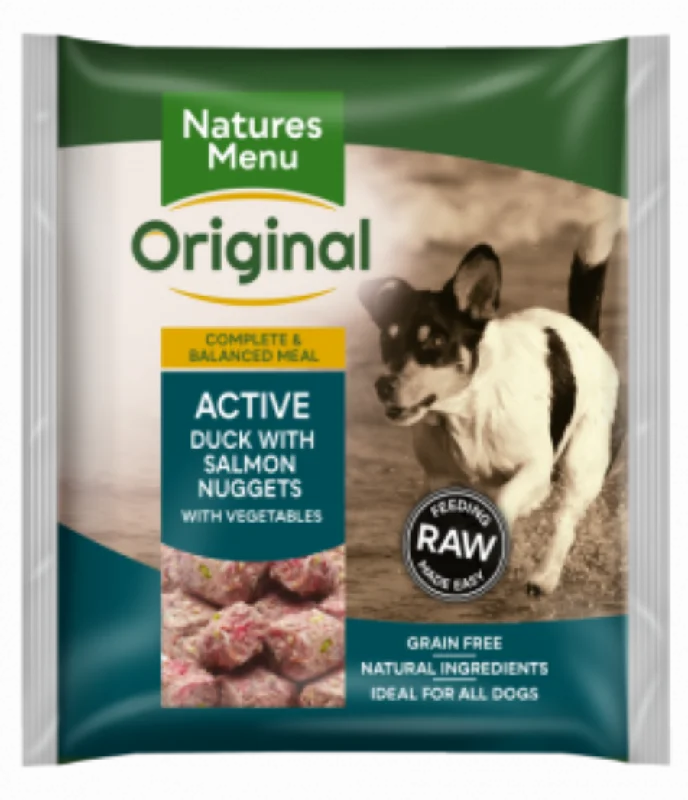 NATURES MENU RAW MEALS  ACTIVE NUGGETS  FOR ADULT DOGS