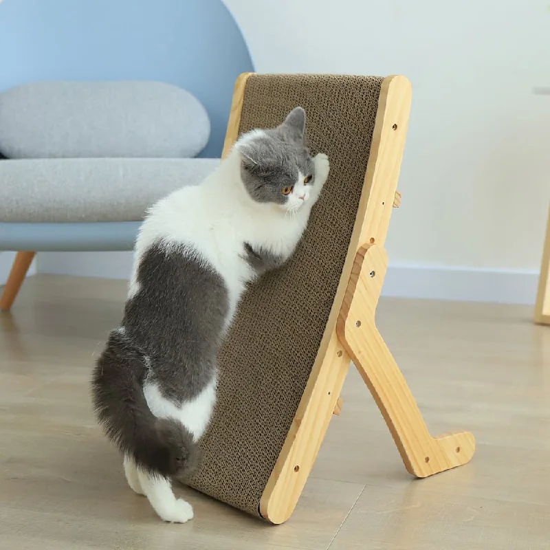 Deformation Cat Scratcher Bed Vertical Corrugated Paper Grinding Claw Toy Replaceable Core