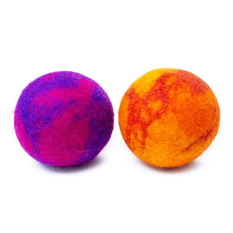 Dog Toy Ball Set of 2 - LAVA