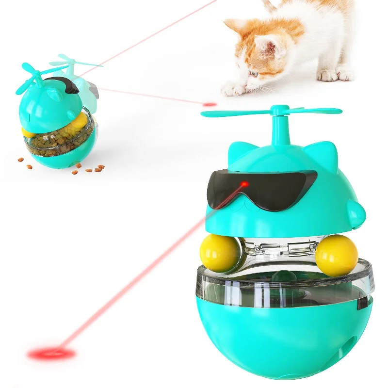 Electric Cat Laser Toy - Infrared Ray Funny Turntable Tumbler