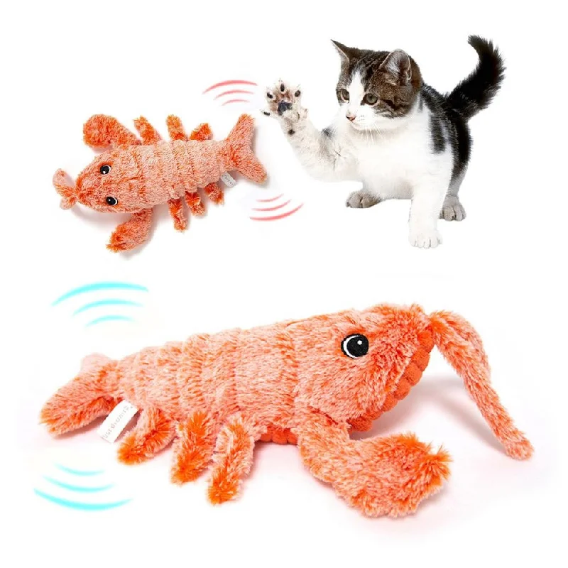 Electric Jumping Shrimp USB Rechargeable Simulation Lobster