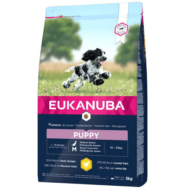 EUKANUBA: Growing Puppy Medium Breed Rich in Fresh Chicken