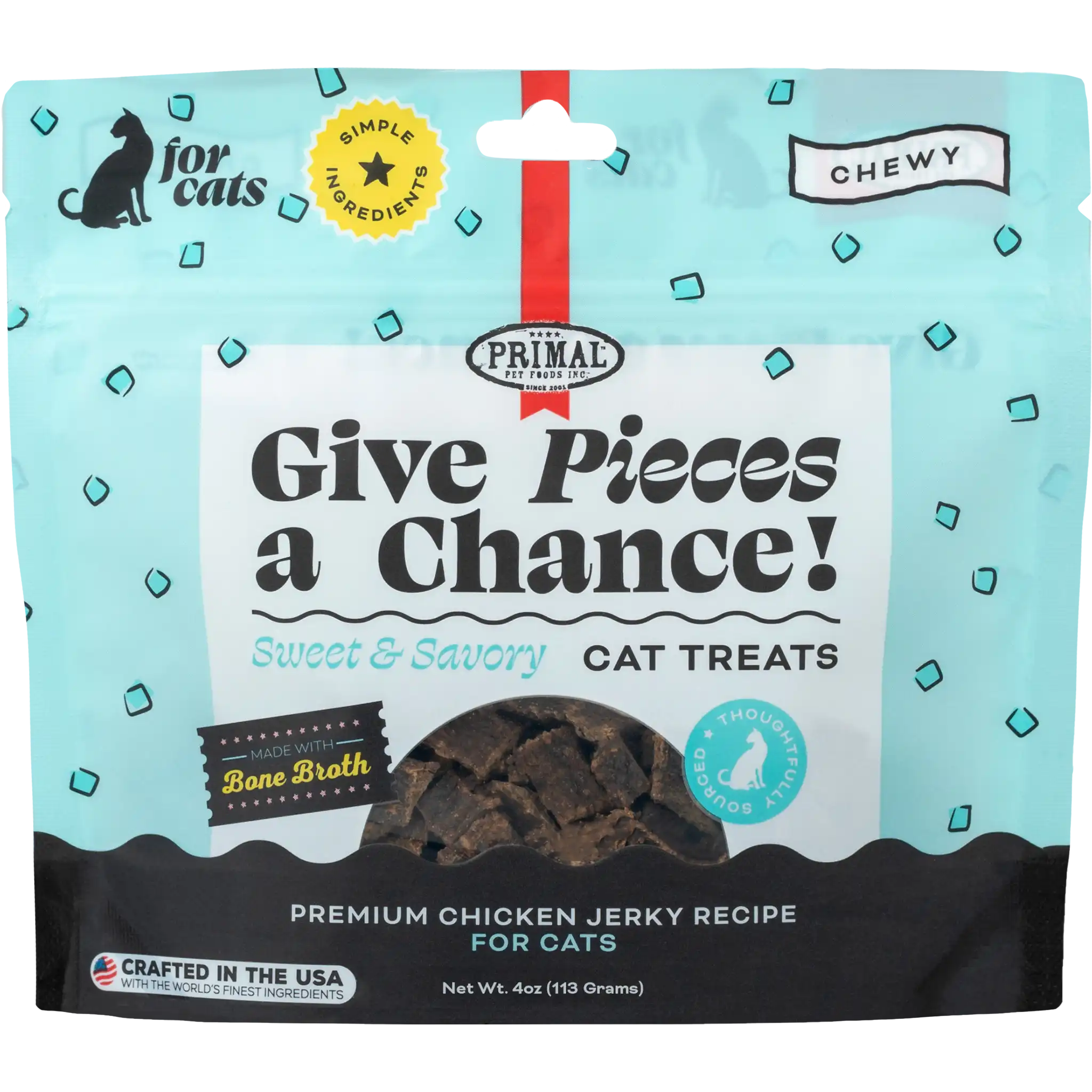 Give Pieces a Chance Jerky Treats for Cats <br> Chicken Recipe