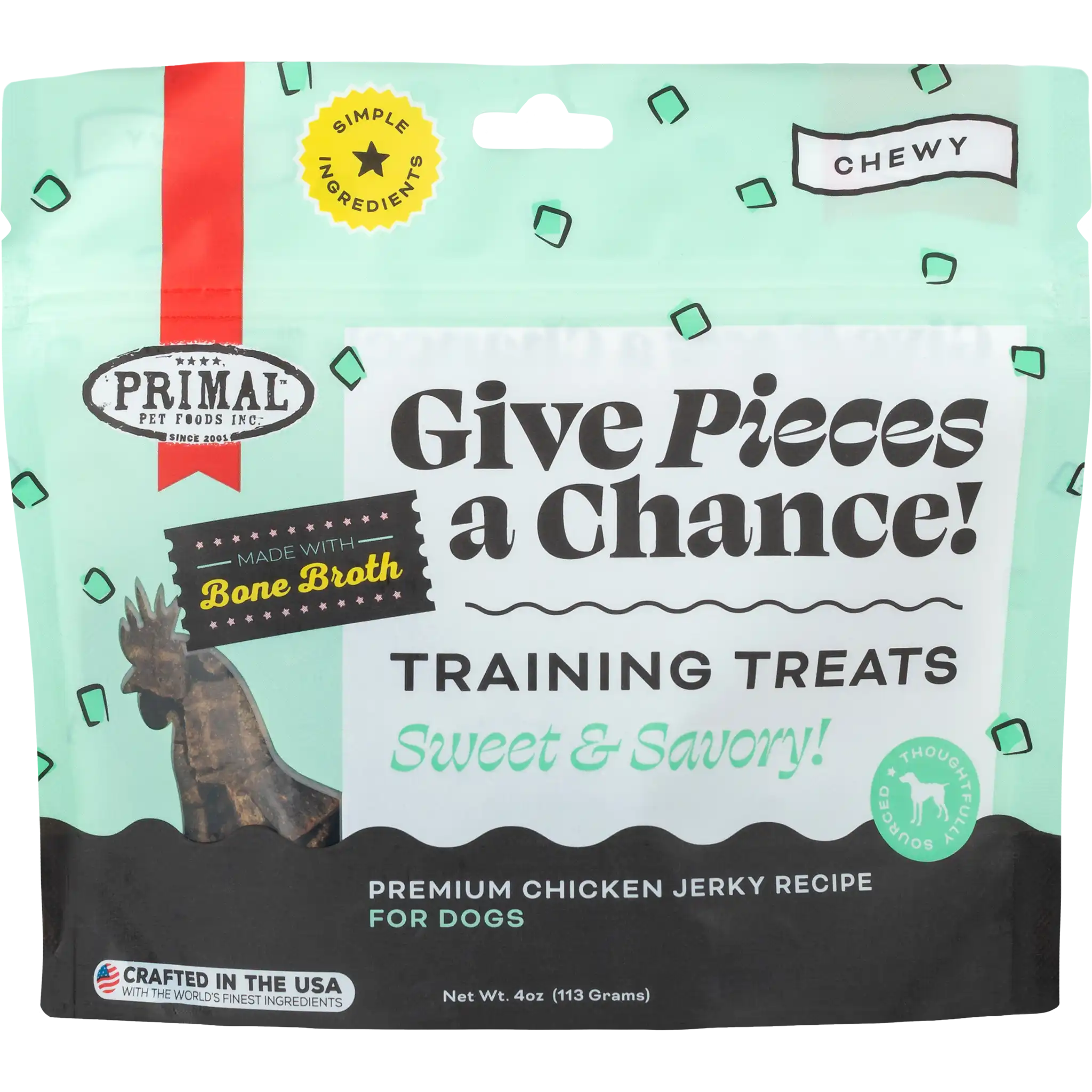 Give Pieces a Chance Jerky Treats for Dogs <br> Chicken Recipe