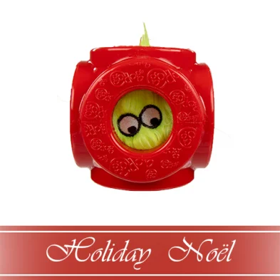 goDog® HOLIDAY Cage Ball with Furballz Dog Toy (NEW)