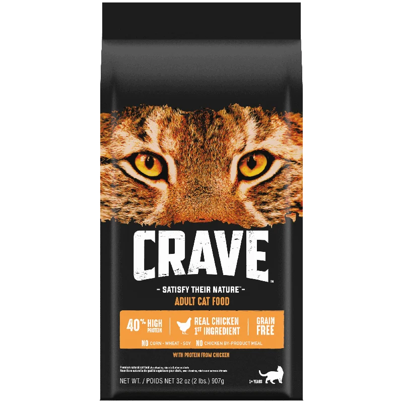 CRAVE™ Grain Free Adult Dry Cat Food with Protein from Chicken