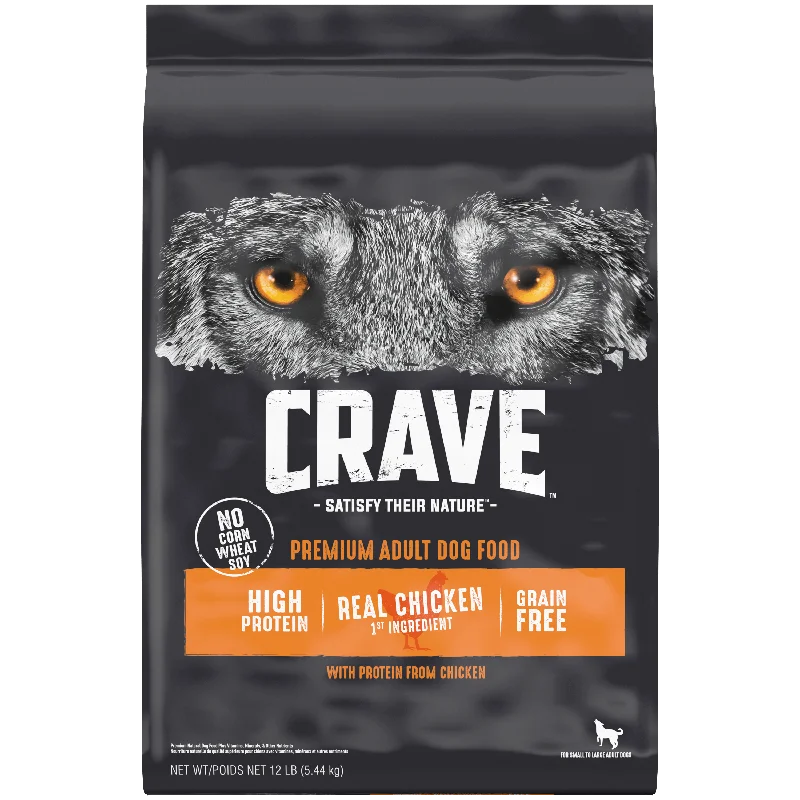 CRAVE™ Grain Free Adult Dry Dog Food with Protein from Chicken