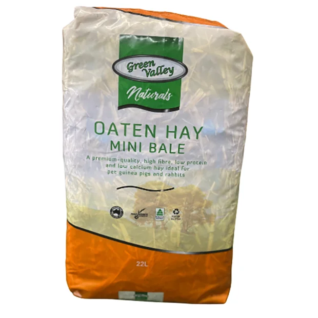 Green Valley Naturals Oaten Hay Mini Hay Bale 22L