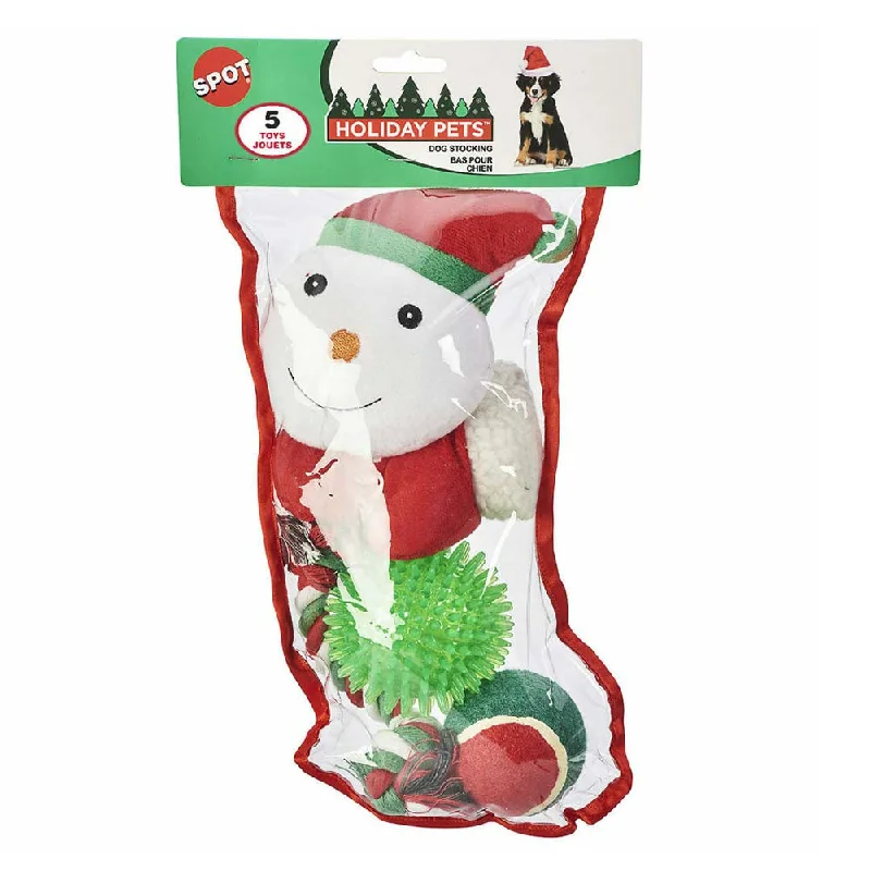 Holiday Assorted Dog Toys Stocking