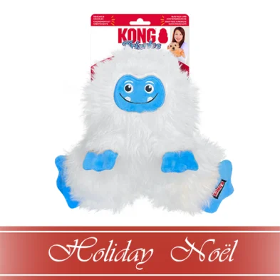 Kong® HOLIDAY Frizzles Yeti Medium/Large Dog Toy (NEW)