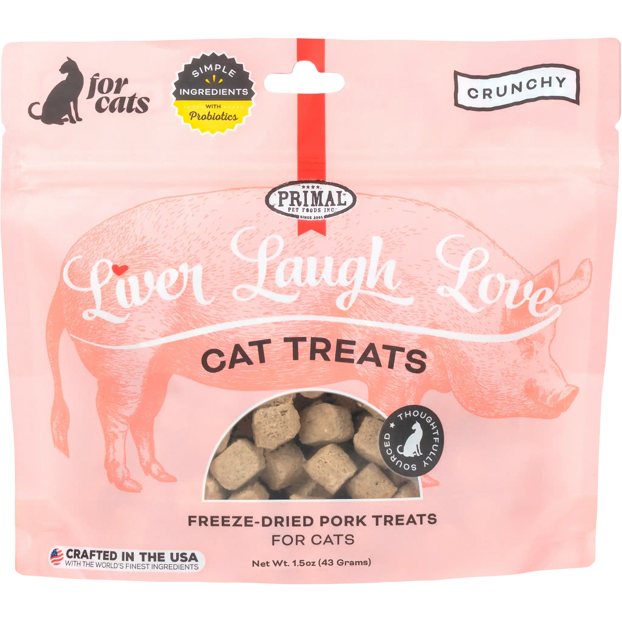 Liver Laugh Love Freeze-Dried Treats for Cats <br> Pork Liver Recipe