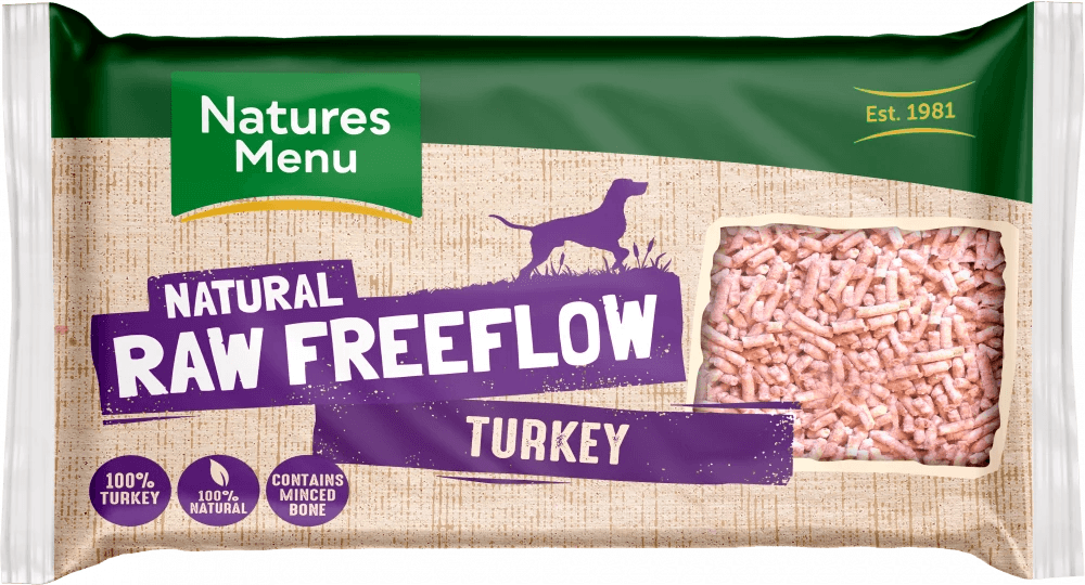 NATURES MENU: TURKEY FREEFLOW MINCE FOR ADULT DOGS