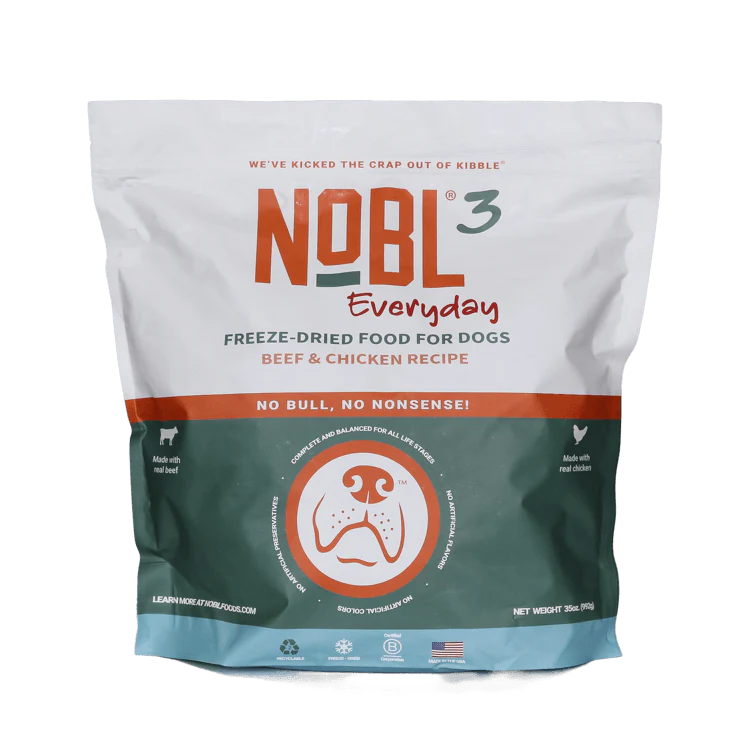 NOBL 3 Canine "Everyday" Food  - Beef & Chicken 35 oz