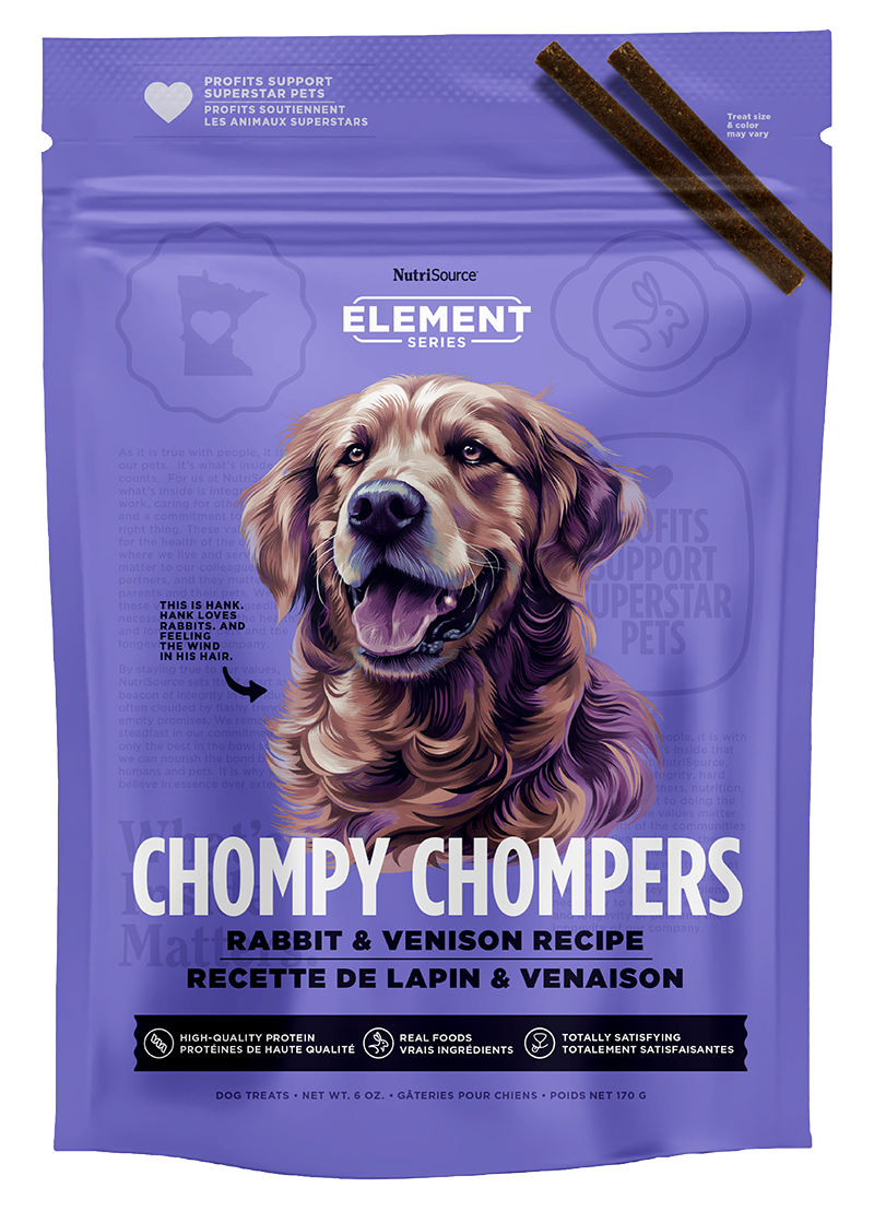 NutriSource® Rabbit & Venison Chompy Chompers 6oz Dog Treat SALE