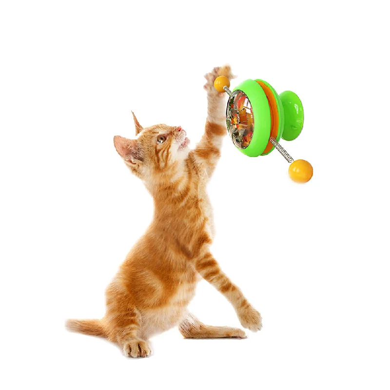 PAWS ASIA Factory Dropshipping Tease Amusing Eco Friendly Automatic Interactive  Suction Cup Cat Toy With Catnip