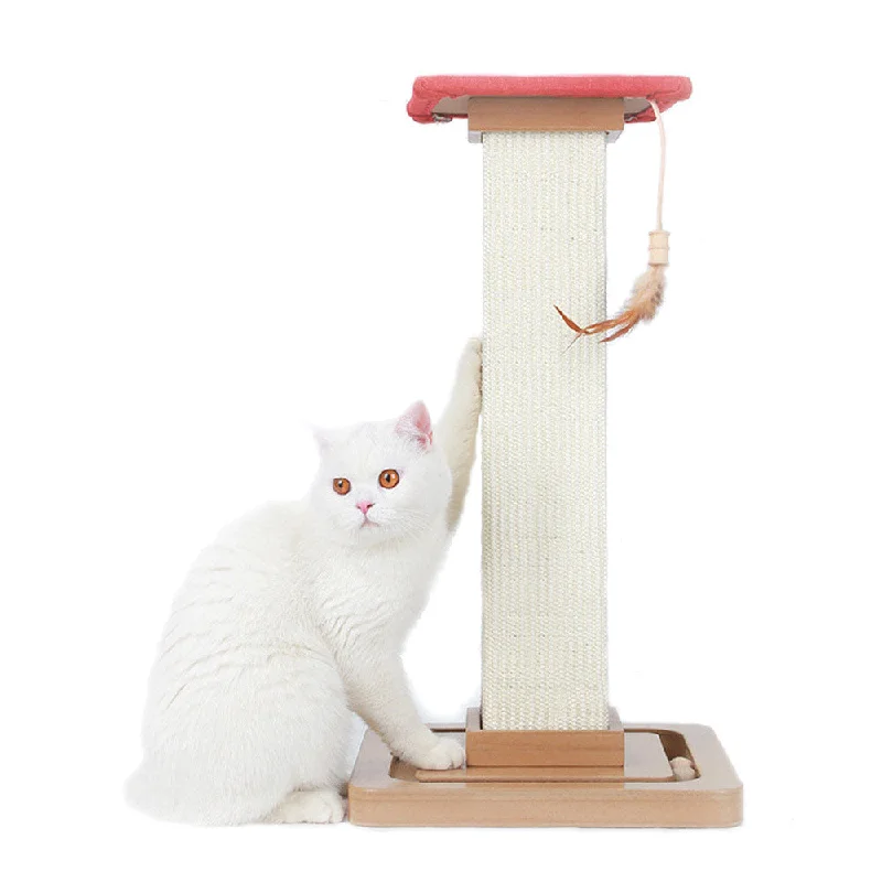 PAWS ASIA  Manufacturers Sisal European Style Climbing Frame Cat Scratching Post With Feather