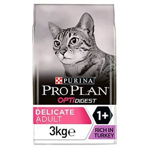 Purina: Pro Plan Delicate Sensitive Digestion Dry Adult Cat Food Turkey 3kg