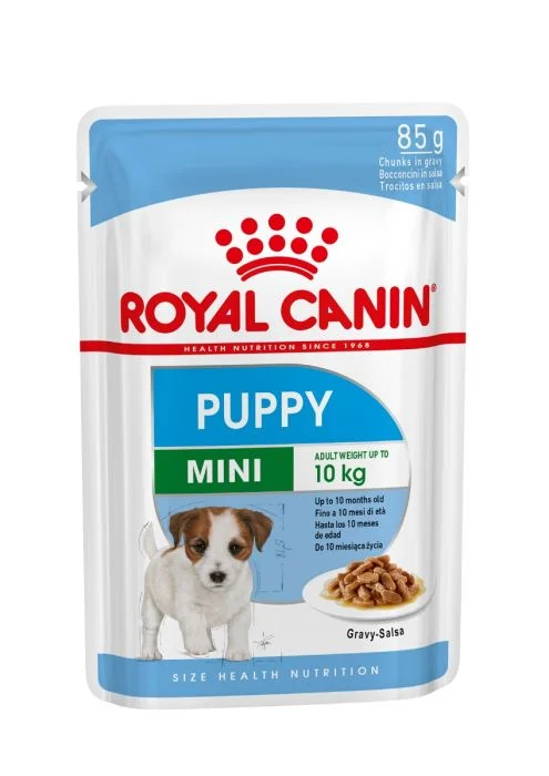 Royal Canin: Mini Puppy Wet Food (in Gravy-Salsa) 12x85g Pouches