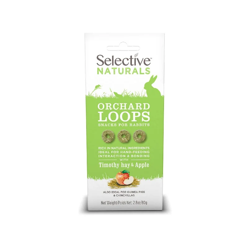 Selective Naturals Orchard Loops Rabbit Treats 80g