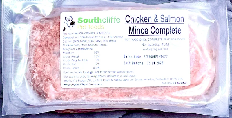 Southcliffe: Chicken and Salmon Minces – 454g