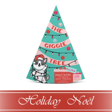 Spunky Pup® HOLIDAY The Giggle Tree Dog Treats 6oz (NEW)