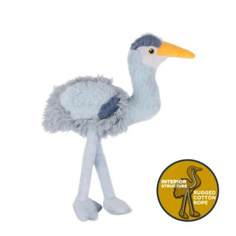 Tall Tails Plush Blue Heron Tug Dog Toy 16"