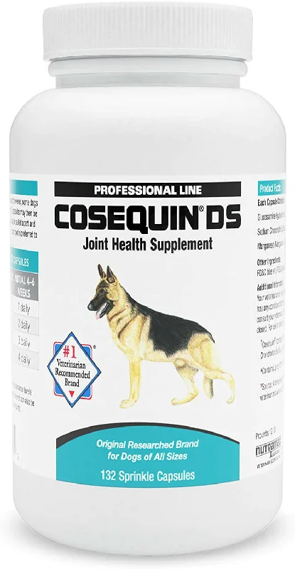 Nutramax Cosequin DS Joint Health Supplement for Dogs - With Glucosamine and Chondroitin, 132 Capsules